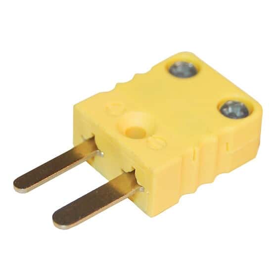 DigiSense Miniature TypeK Thermocouple Male Connector, 2 Pin from ColeParmer