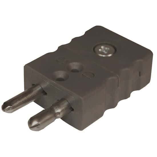 Digi-Sense Thermocouple Connector, Standard, Type-J, Male Plug; 1/ea