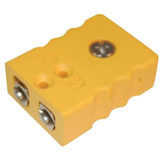 Digi-Sense Thermocouple Connector, Standard, Type-K, Female Jack; 1/ea