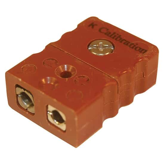 Digi-Sense Standard Type-K Thermocouple Female Connector, 2 Pin