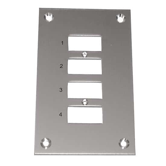Digi-Sense Thermocouple Mounting Panel, Vertical, Mini Connectors; 4 Circuits
