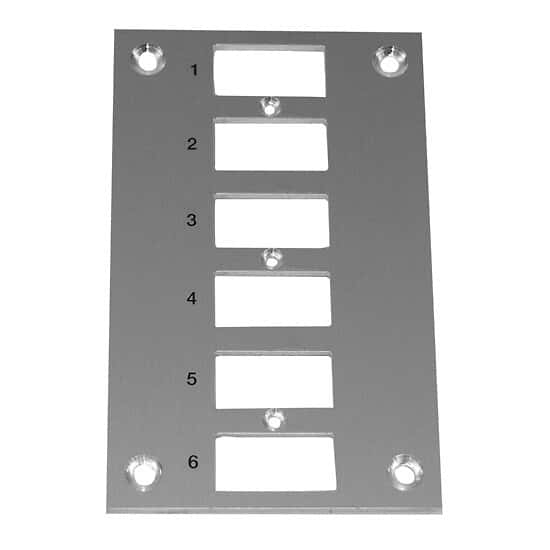 Digi-Sense Thermocouple Mounting Panel, Vertical, Mini Connectors; 6 Circuits