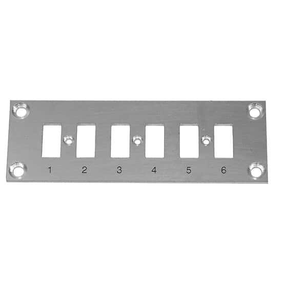 Digi-Sense Thermocouple Mounting Panel, Horizontal, Mini Connectors; 6 Circuits