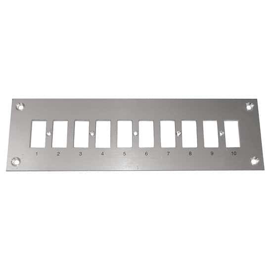 Digi-Sense Thermocouple Mounting Panel, Horizontal, Mini Connectors; 10 Circuits