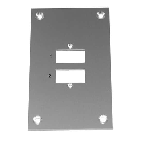 Digi-Sense Thermocouple Mounting Panel, Vertical, Standard Connectors; 2 Circuits