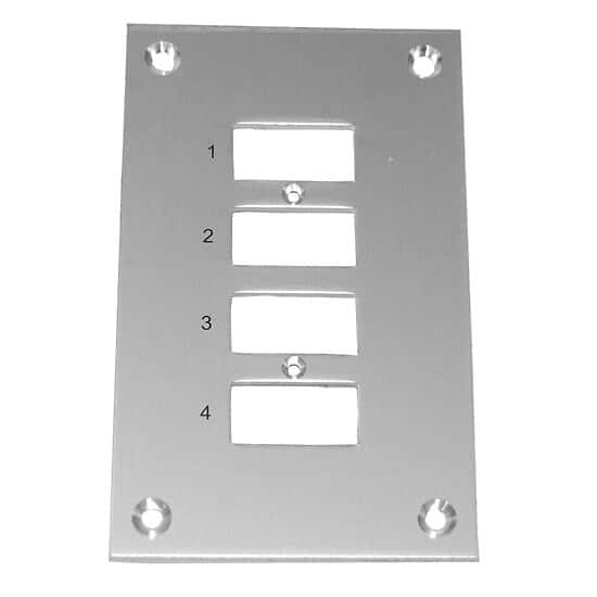 Digi-Sense Thermocouple Mounting Panel, Vertical, Standard Connectors; 4 Circuits