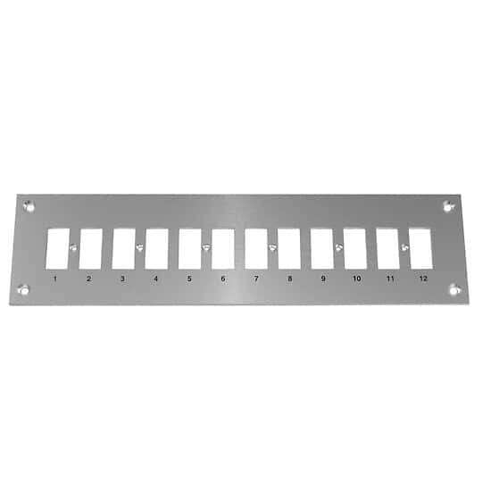 Digi-Sense Thermocouple Mounting Panel, Horizontal, Standard Connectors; 12 Circuits