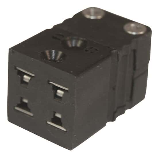 Digi-Sense Dual Thermocouple Connector, Mini, Female, Type-J; 1/ea