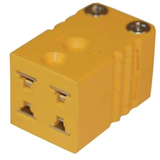 Digi-Sense Dual Thermocouple Connector, Mini, Female, Type-K; 5/pk