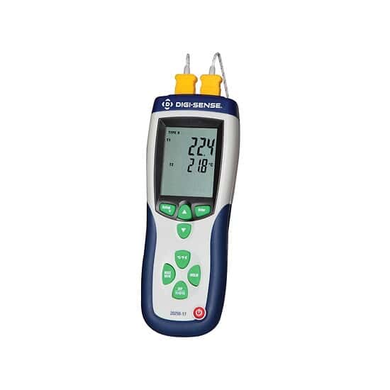 DigiSense Professional 2Input Thermocouple Probe Thermometer, Type K