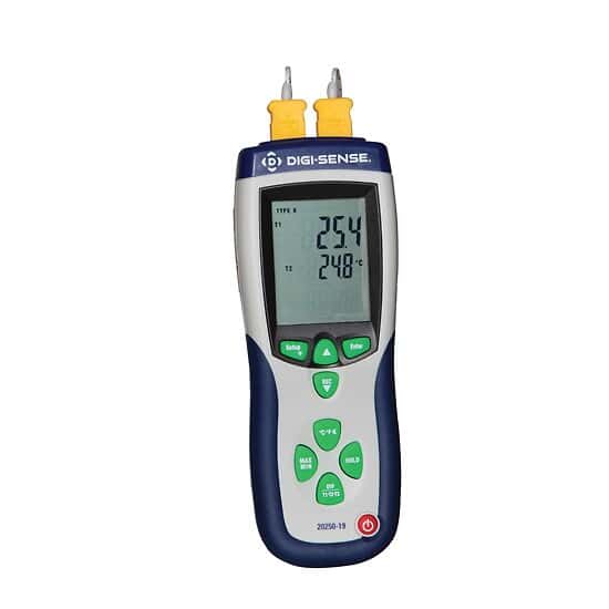 DigiSense Pro 2Input Data Logging Thermocouple Probe Thermometer