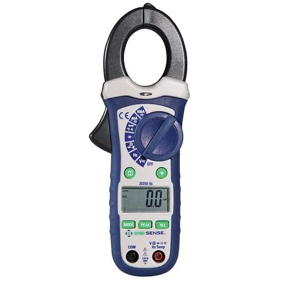 Digi-Sense Precalibrated Clamp Meter; 400 A AC/DC  