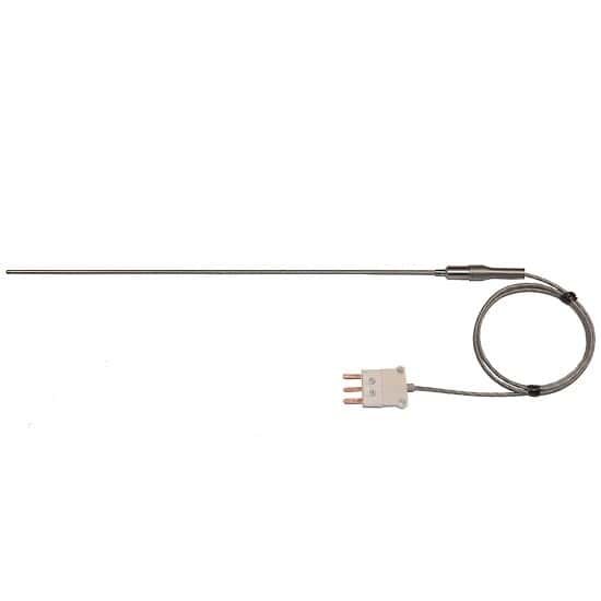 Digi-Sense RTD Probe, 100 Ohm, ANSI 3-Blade Connector, 9