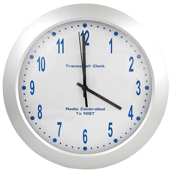 radio controlled analog wall clock
