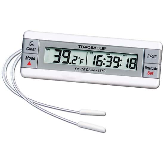 DigiSense Traceable® TwoChannel Digital Thermometer with Calibration