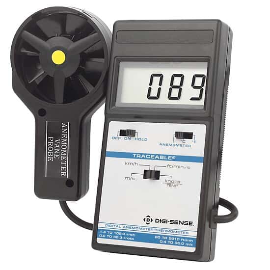 DigiSense Traceable® Digital Anemometer with Temperature and