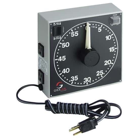 DimcoGray 300 Large Dial Darkroom Timer/Controller, 60 minute; 115 VAC from ColeParmer