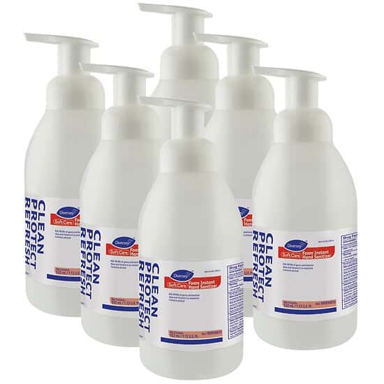 Diversey Soft Care® Foam Instant Hand Sanitizer, 18 oz Bottle; 6/CS