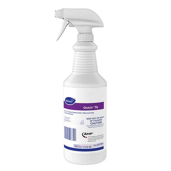 Diversey Oxivir® Tb Disinfectant Solution; Case of 12 x 32 oz Bottles