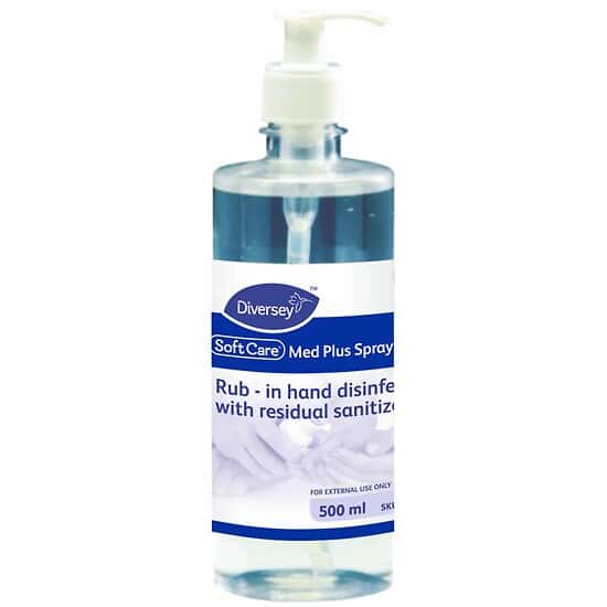 Diversey Soft Care Med Plus Hand Spray, 500 mL; 20/Case