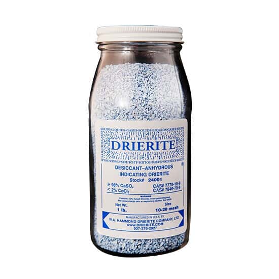 Drierite 24001 Indicating Desiccant, 1020 Mesh; 1 lb Jar, 12/CS from