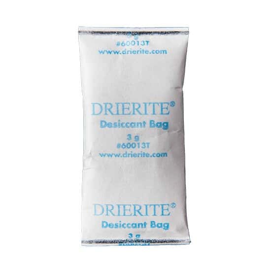 Drierite 60013T Desiccant Tyvek Bags, White; 3 g/Bag; 750/PK