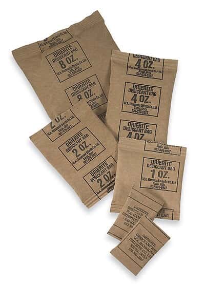 Drierite 60014 Desiccant Kraft Paper Bags, Brown; 4 oz/Bag, 200/PK