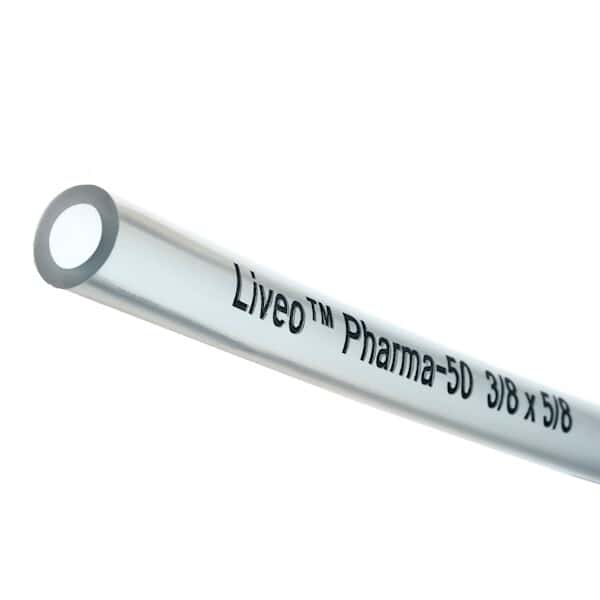 DuPont Liveo Pharma 50 Platinum-Cured Silicone Tubing, 3/8