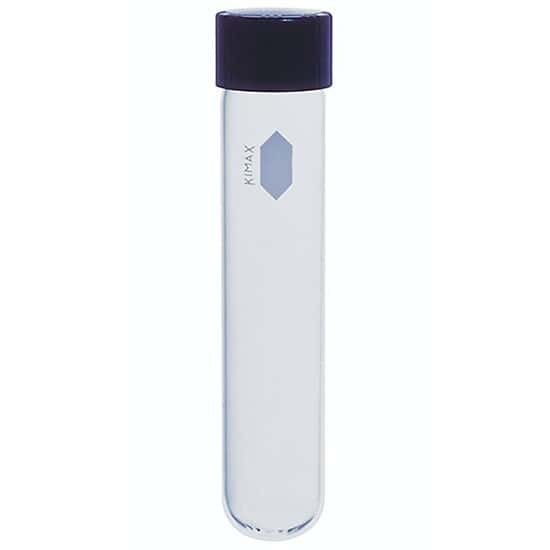 DWK Life Sciences (Kimble) KIMAX® Reusable Culture Tubes with Unattached Cap, Rubber Liner, 16 x 100 mm, 12 mL; 288/CS