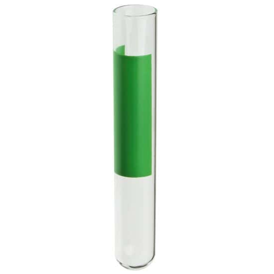 DWK Life Sciences (Kimble) MARK-M® Borosilicate Glass Tubes, Green Marking Label, 10 x 75 mm, 3 mL; 1000/CS