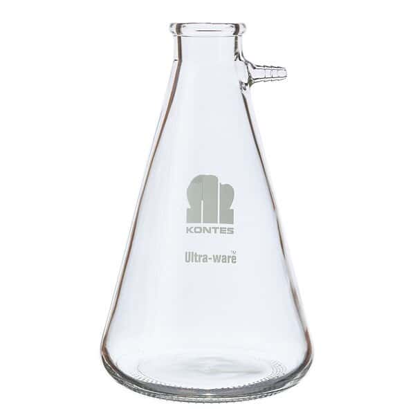 DWK Life Sciences (Kimble) 953760-2002 Heavy-Wall Safety-Coated Glass Filtering Flask, 2000 mL; 1/Cs