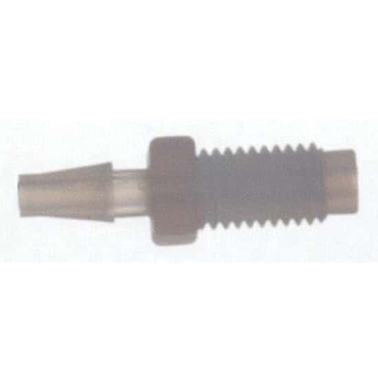 DWK Life Sciences (Kimble) Hose Barb to Threaded Fitting, Straight Adapter, ETFE, 1/16