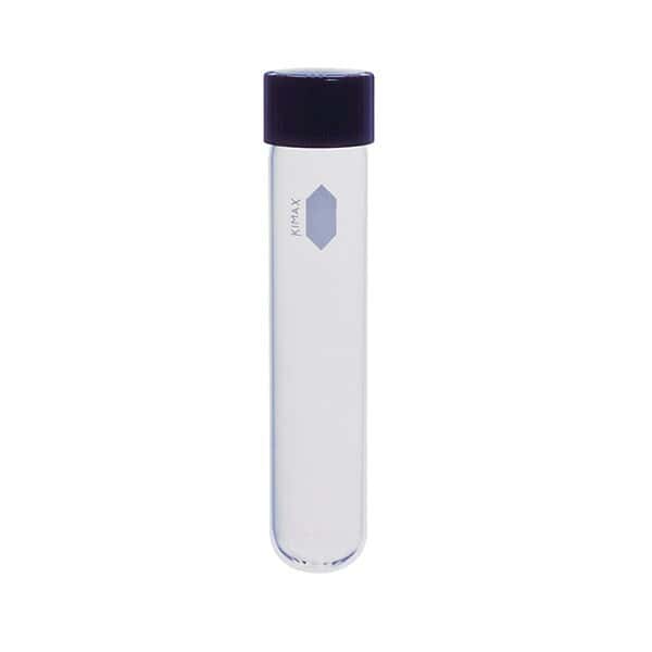DWK Life Sciences (Kimble) KC45066-13100 screw thread, culture tube with unattached rubber-lines caps, 8 mL