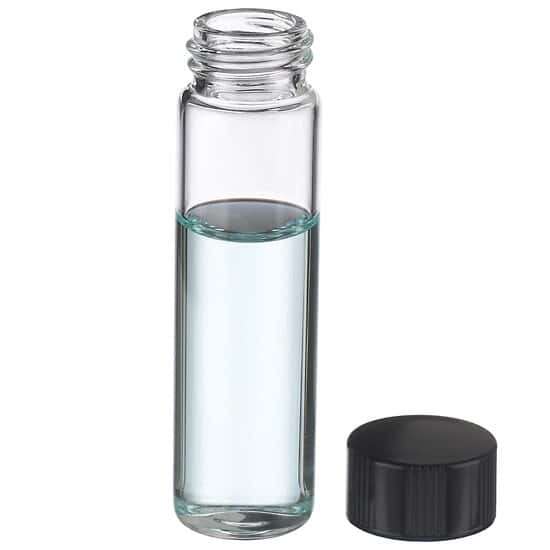 DWK Life Sciences (Wheaton) 224744 E-C Sample Vials, Clear Glass with  PTFE/Rubber-Lined Cap, 8 mL; 200/Cs