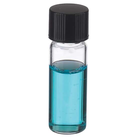 DWK Life Sciences (Wheaton) 224885 LAB FILE® Sample Vials, Clear Glass with Rubber-Lined Cap, 12 mL; 144/Cs