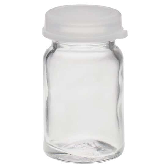 DWK Life Sciences (Wheaton) 225546 Glass Specimen Vials, Clear with LDPE Snap Caps, 120 mL; 72/Cs