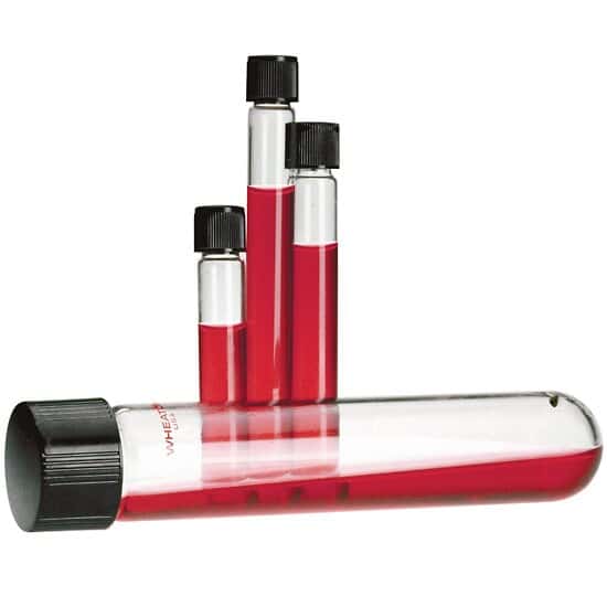 DWK Life Sciences (Wheaton) Culture Tubes with White 14B Rubber Lined  Screw Cap, 16 x 100 mm; 144/CS