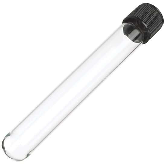 DWK Life Sciences (Wheaton) Culture Tubes with PTFE Faced 14B Rubber Lined Screw Cap, 16 x 125 mm; 144/CS