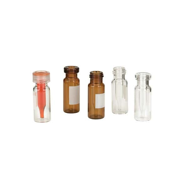 DWK Life Sciences (Wheaton) LVI 0.3 mL Clear Vial with 11mm Crimp Seal, PTFE/Rub, 100/CS