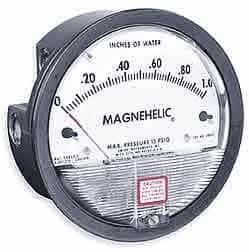 Dwyer 2310 Magnehelic Differential Pressure Gauge, Type , -5 to 0 to 5