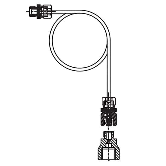Dwyer 01004240NPT Pneumatic Hand Pump Hose Kit, NPT Fitting from