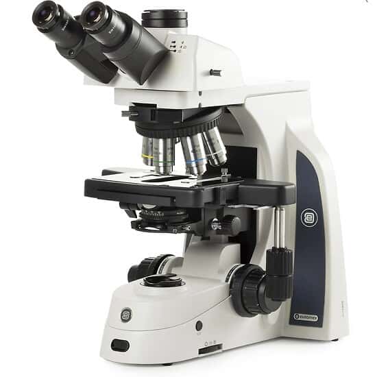 Euromex Delphi-X Observer™ Research Trincoular Compound Microscope, 4/10/40/100x, Brightfield Plan, 100-250 VAC
