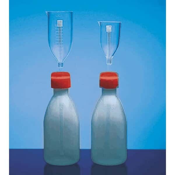 Dynalon Adjustable-Volume Dispenser Bottle, LDPE/PMP, 250mL; 10/CS