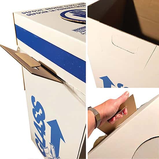 Dynalon 797015 Glass Disposal Boxes, Bench Style, 6 per pack