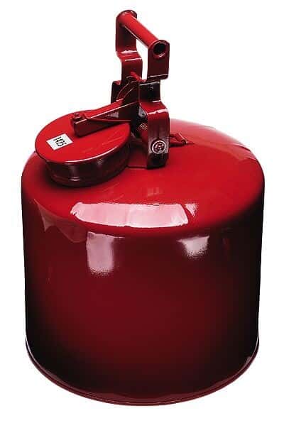 Eagle 1423 Galvanized Steel Disposal Safety Can, Flame Arrester, 2.5 Gal