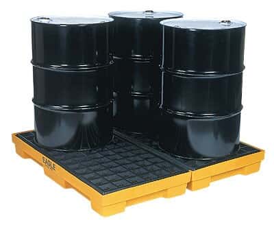 Eagle 1632 Modular Spill Containment Platform without Drain, 2 Drums, 30 Gal Sump Capacity