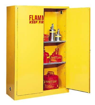 Eagle 1925X Flammable Liquid Safety Cabinet, Space Saver, Manual Close, 1 Door, 12 Gal