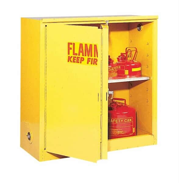 Eagle 3010X Flammable Liquid Safety Cabinet, Self Closing, 2 Doors, 30 Gal