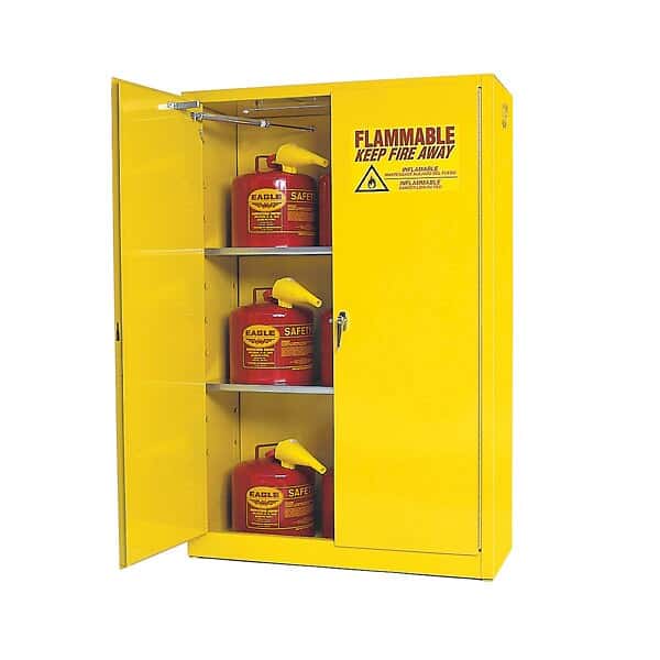 Eagle 4510X Flammable Liquid Safety Cabinet, Self Closing, 2 Doors, 45 Gal
