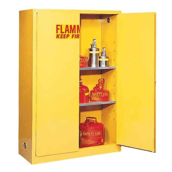 Eagle 6010X Flammable Liquid Safety Cabinet, Self Closing, 2 Doors, 60 Gal